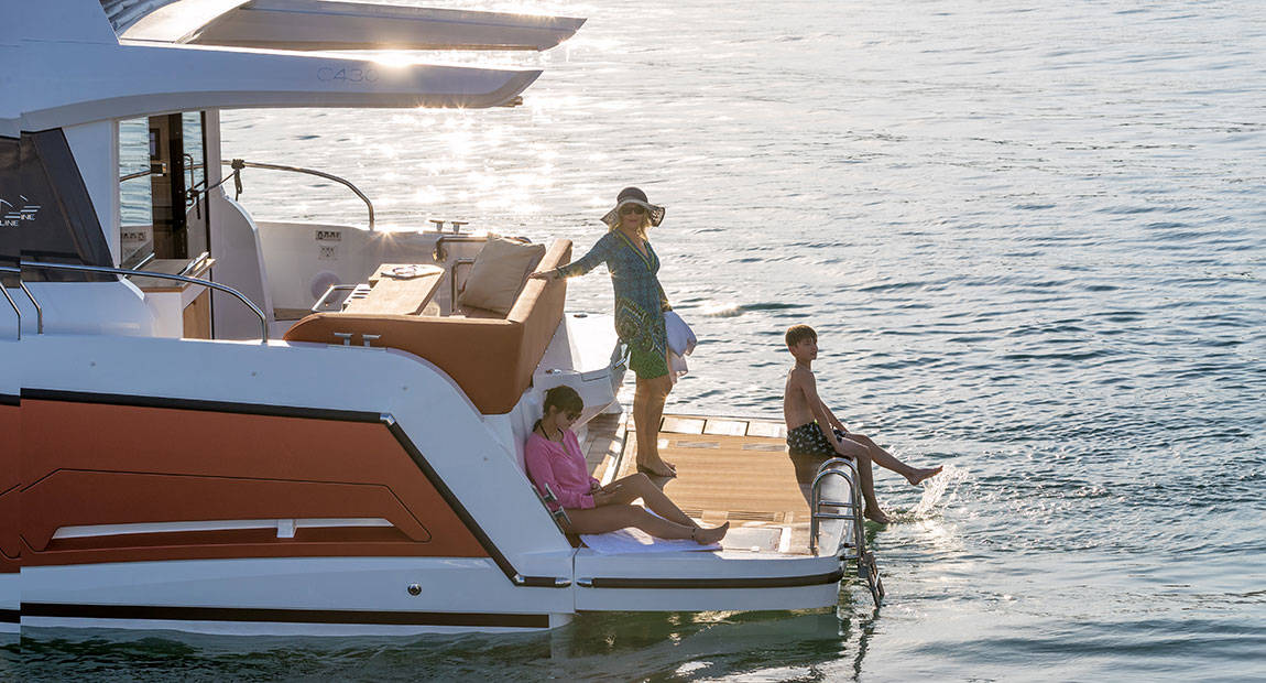 Take on any sports activities with convenient item storage and sea access.