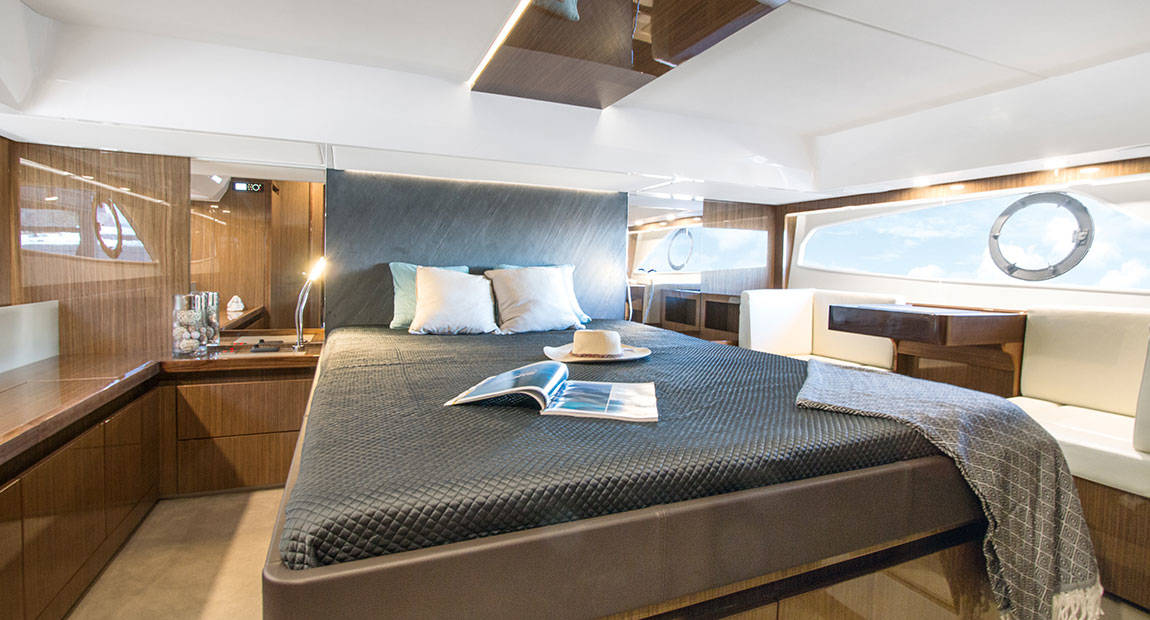 Unparalleled amount of space below deck.